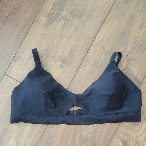 Old Navy Black Women's Keyhole Bralette Swim Top, Size Xl - Picture 2 of 6